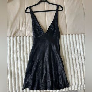 Hello Molly Black Sleeveless V-Neck Sundress